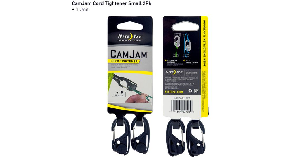 Nite Ize CamJam Small Cord Tightener - 2-pack NCJS-01-2R2