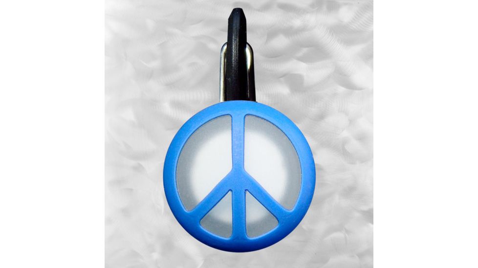 Nite Ize ClipLit Designs - Blue Peace Sign/White NCLS02-03-03PE