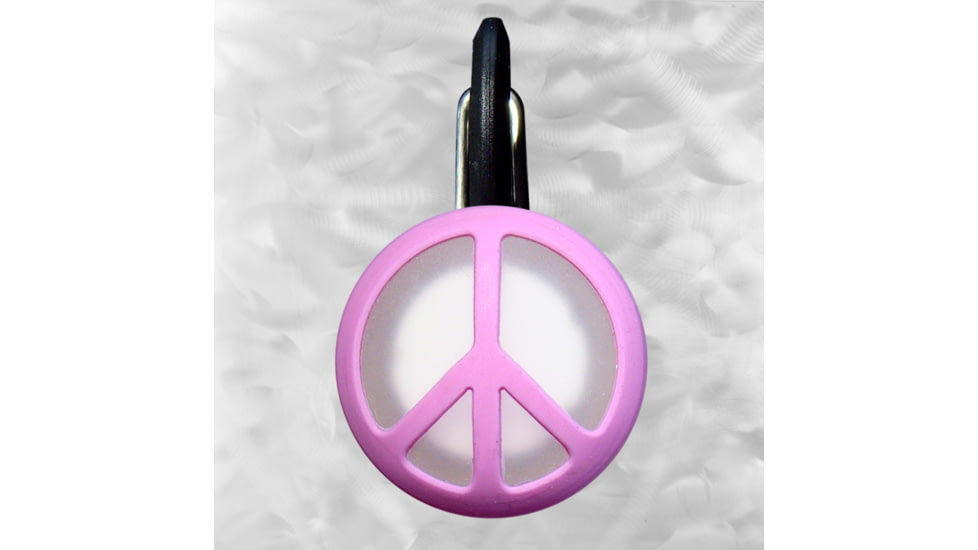 Nite Ize ClipLit Designs - Pink Peace Sign/White NCLS02-03-12PE