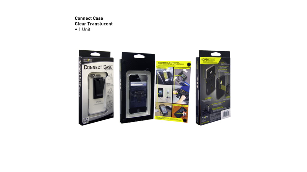 Nite Ize Connect Case for Iphone 4 &amp; 4S, Clear Translucent CNT-IP4-04TC