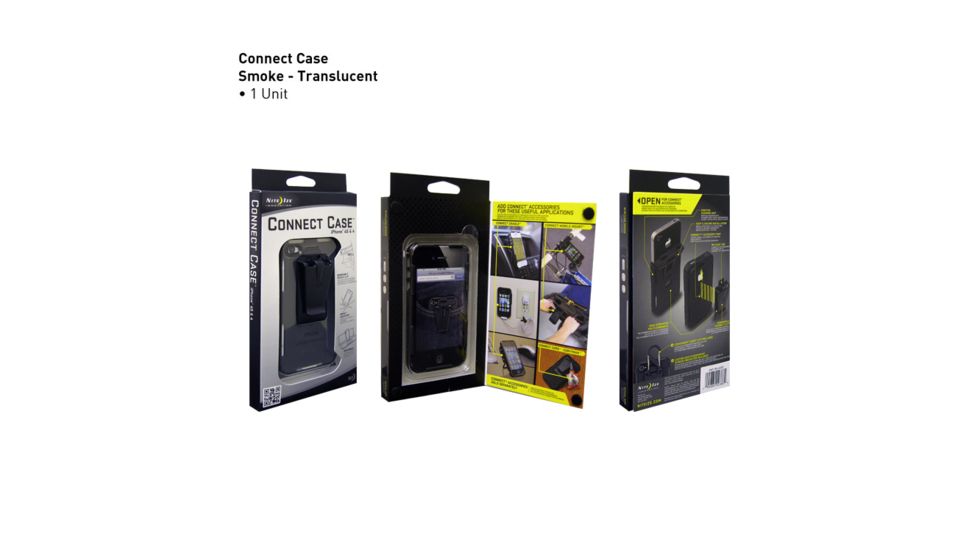 Nite Ize Connect Case for Iphone 4 &amp; 4S, Smoke Translucent CNT-IP4-06TC