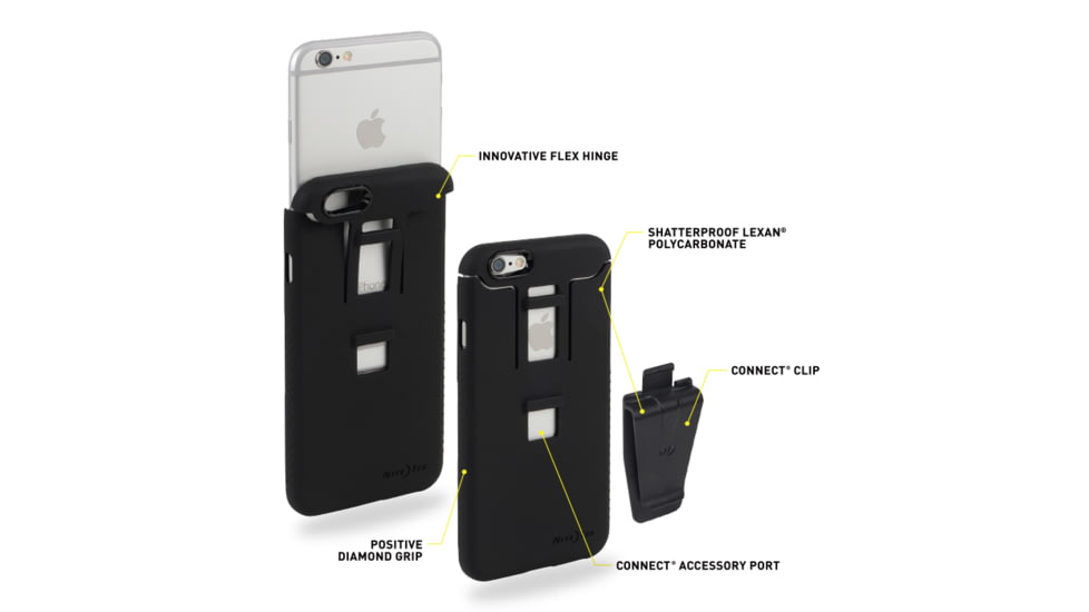 Nite Ize Connect Case for iPhone 6,Black CNTI6-01-R8