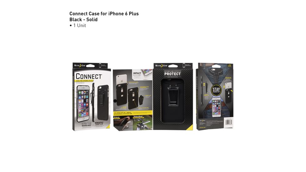 Nite Ize Connect Case for iPhone 6 Plus,Black CNTI6P-01-R8