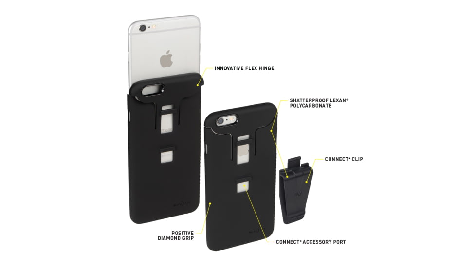Nite Ize Connect Case for iPhone 6 Plus,Black CNTI6P-01-R8