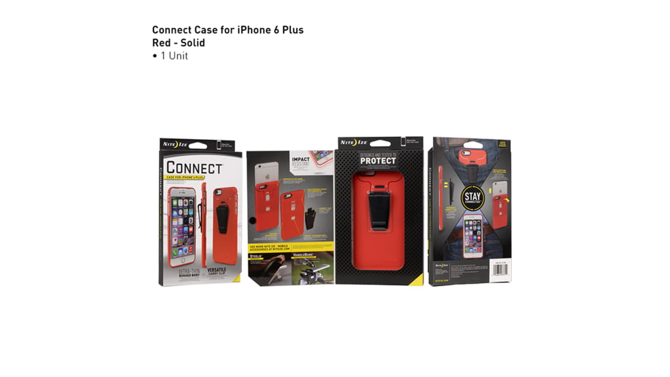 Nite Ize Connect Case for iPhone 6 Plus,Red CNTI6P-10-R8