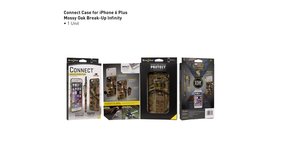 Nite Ize Connect Case for iPhone 6 Plus,Solid Mossy Oak Break Up Infinity CNTI6P-22-R8
