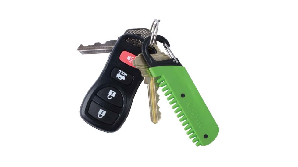 Nite Ize Doohickey Keychain Hair and Lint Remover, Green/Black, KMTHR-17-R3