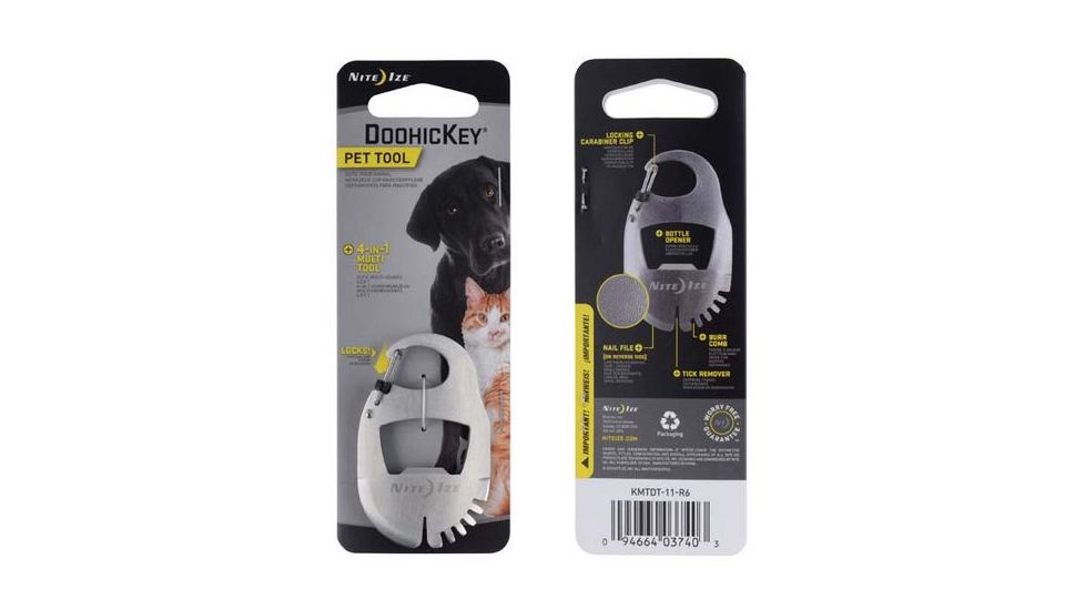 Nite Ize DoohicKey Pet Tool, Stainless KMTDT-11-R6