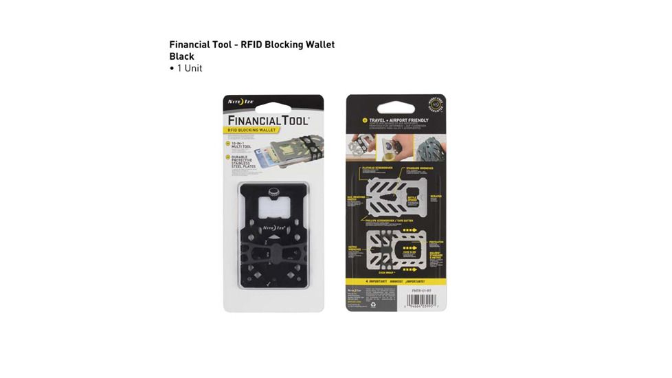 Financial Tool® RFID Blocking Wallet - Black