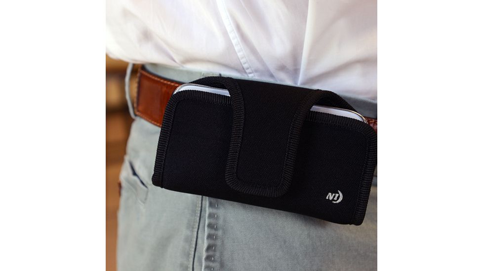 Nite Ize Fits All Horizontal Phone Case, Black, XL, CCSFXL-01-R3