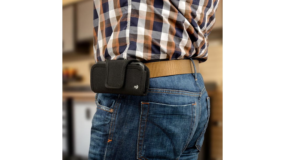 Nite Ize Fits All Horizontal Phone Case, Black, XXL, CCSF2L-01-R3