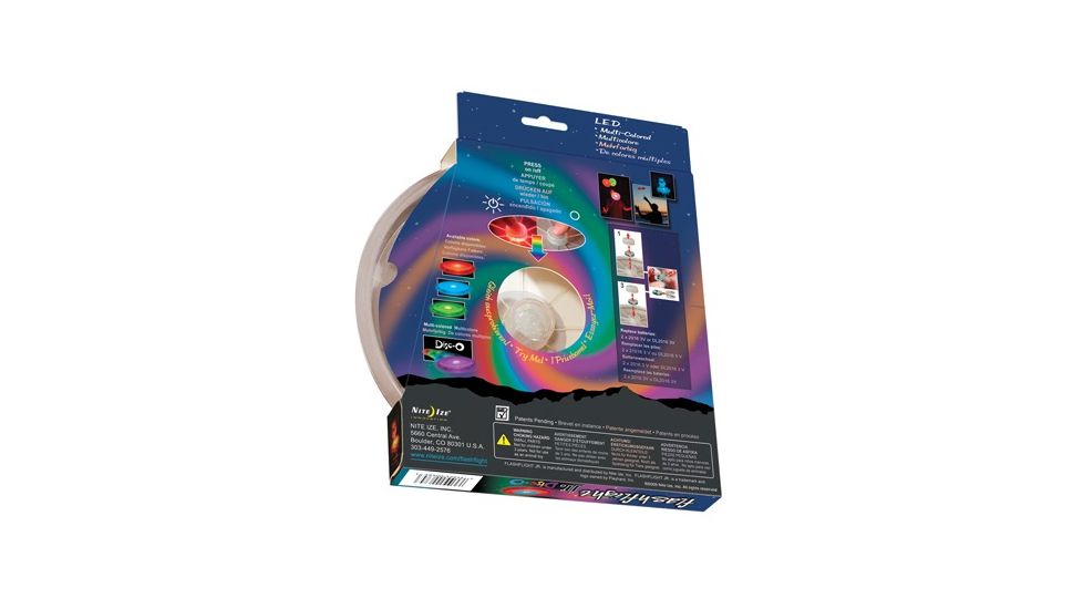Nite Ize FlashFlight Jr LED Illuminated 120gram Flying Disc - Disc-O LED 