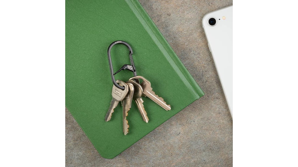 Nite Ize G-Series Dual Chamber Carabiner, Black, #1, GS1-01-2R6