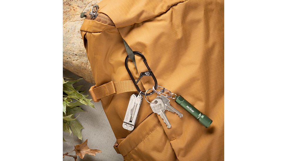 Nite Ize G-Series Dual Chamber Carabiner, Black, #2, GS2-01-R6