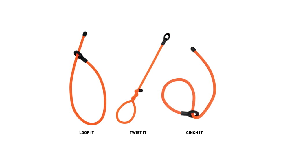 Nite Ize Gear Tie Loopable Twist Tie 12in,Pack of 2,Bright Orange GLS12-31-2R7