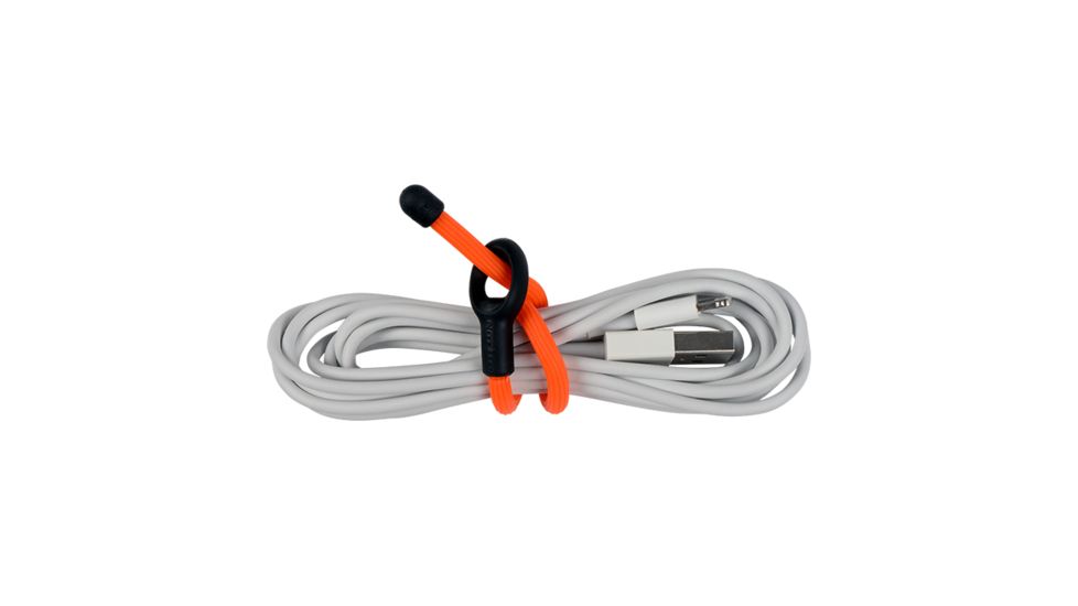 Nite Ize Gear Tie Loopable Twist Tie 6in,Pack of 2,Bright Orange GLS6-31-2R7