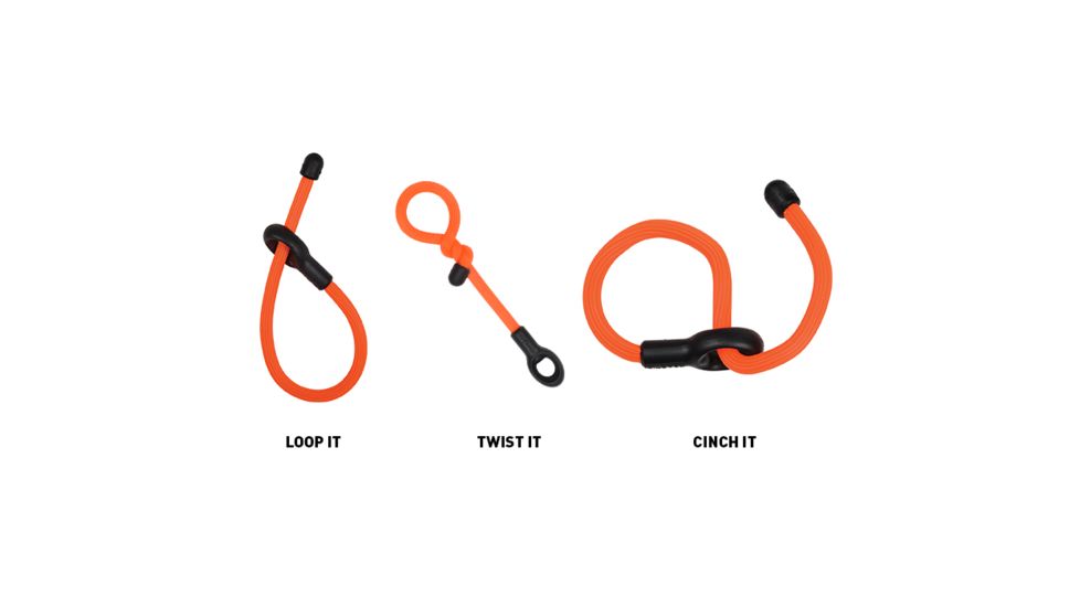 Nite Ize Gear Tie Loopable Twist Tie 6in,Pack of 2,Bright Orange GLS6-31-2R7