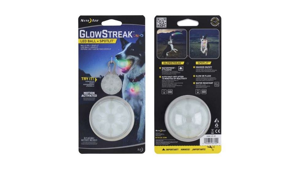 Nite Ize GlowStreak LED Ball/SpotLit Combo Disc-O GSBC-07-R7