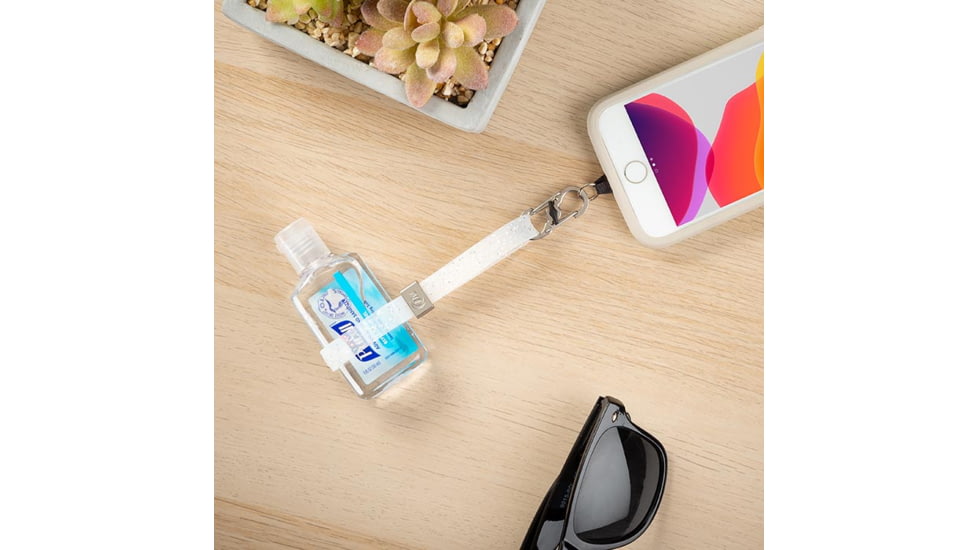 Nite Ize Hitch Phone Anchor + Stretch Strap, White Sparkle, HPSS-0211-R7