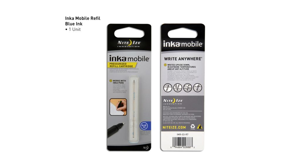 Nite Ize Inka Mobile Refill, Blue Ink IMR-03-R7