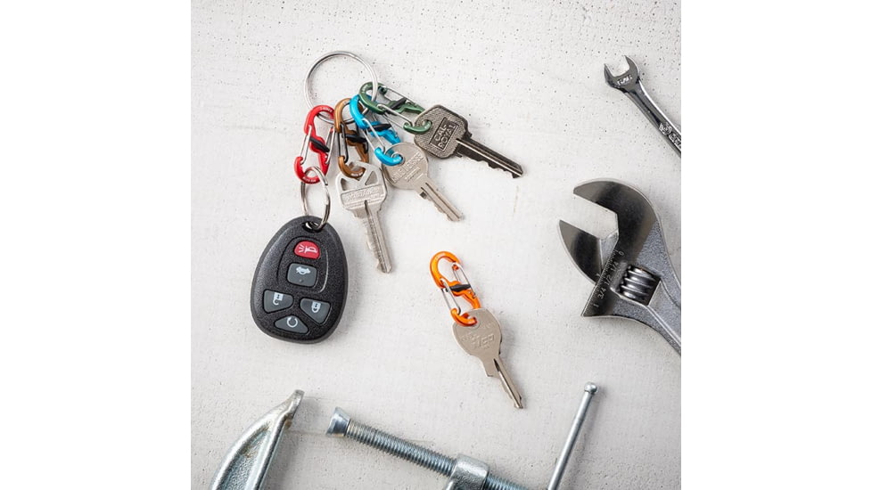 Nite Ize KeyRing Locker S-Biner Aluminum, Aluminum, KRGA-A1-R3