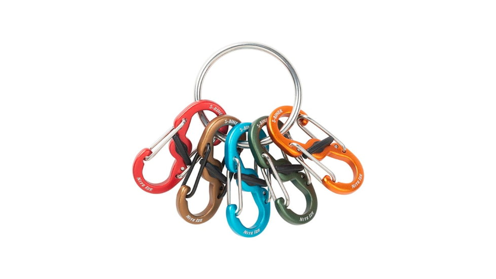 Nite Ize KeyRing Locker S-Biner Aluminum, Aluminum, KRGA-A1-R3