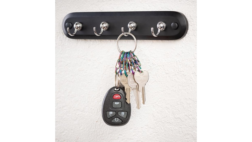 Nite Ize KeyRing Locker S-Biner Stainless Steel, Spectrum, KRGSM-07-R3