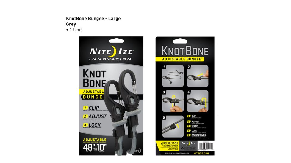 Nite Ize Adjustable KnotBone Bungee Cord Large