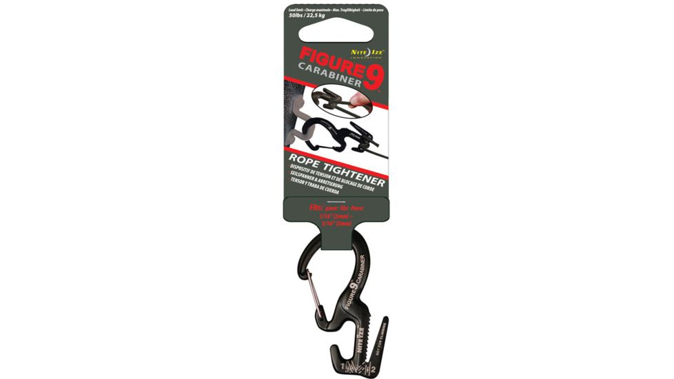 Nite Ize Small Carabiner Single Pack/Black Gates MC9S-02-01