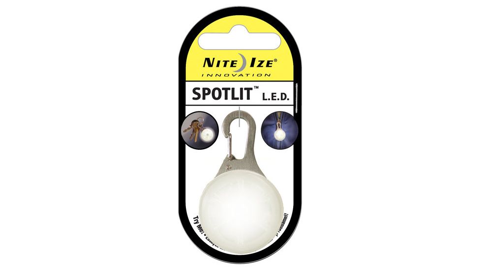 Nite Ize LED SpotLit White, Eco Staple Packaging SLG-06-02