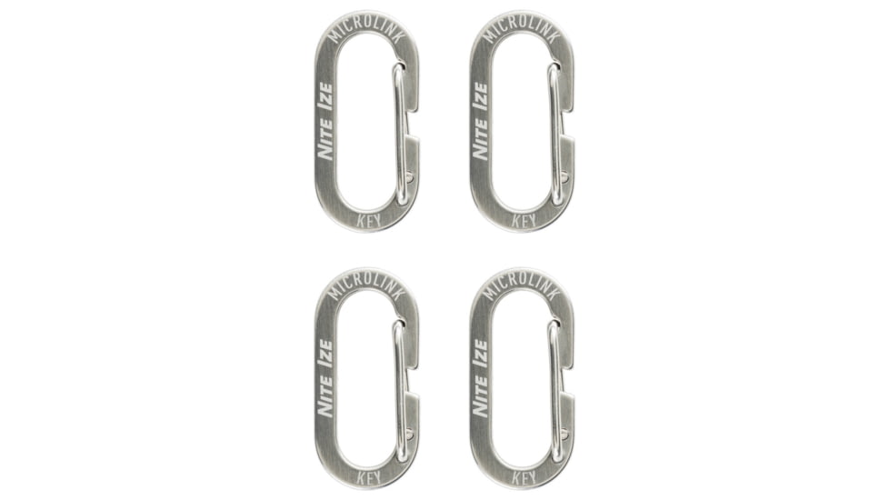 Nite Ize Microlink Carabiner, 4 Pack, KL-11-4R3