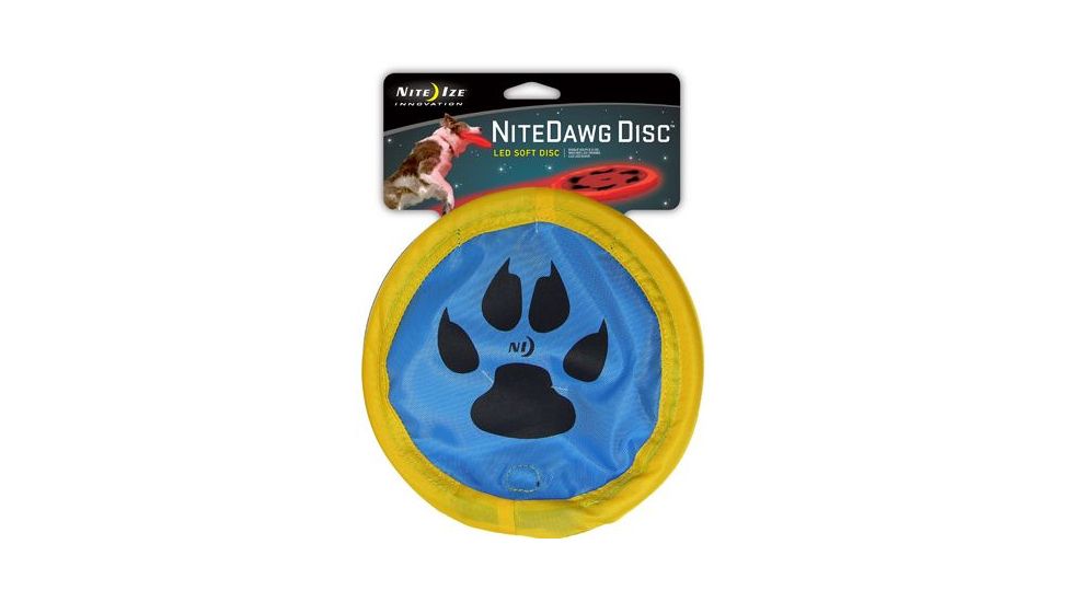 Nite Ize Nite Dawg Soft Led Disc Red Blue Paw