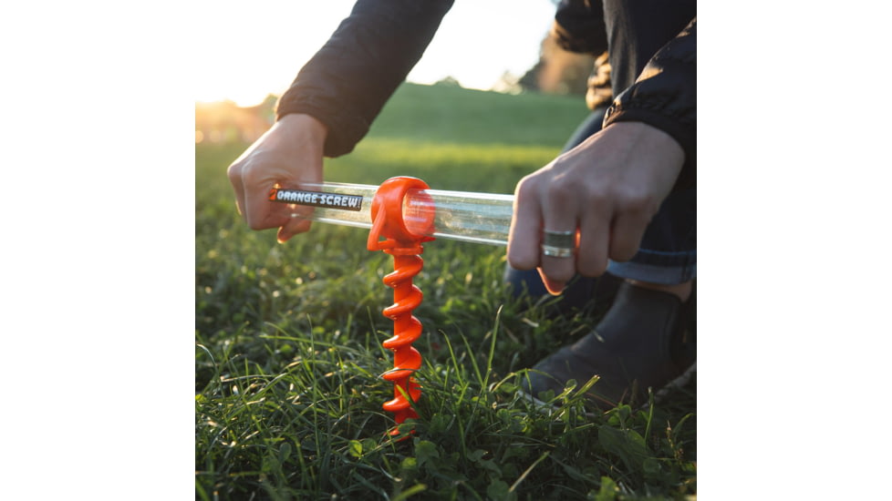 Nite Ize Orange Screw Large Ultimate Ground Anchor - 2 Pack