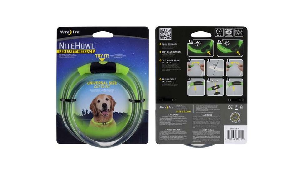 Nite Ize NiteHowl LED Safety Necklace Green NHO-28-R3