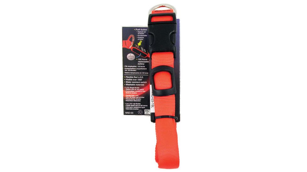 Nite Ize NND-03-19M Nite Dawg Nylon Dog Collar LED Medium