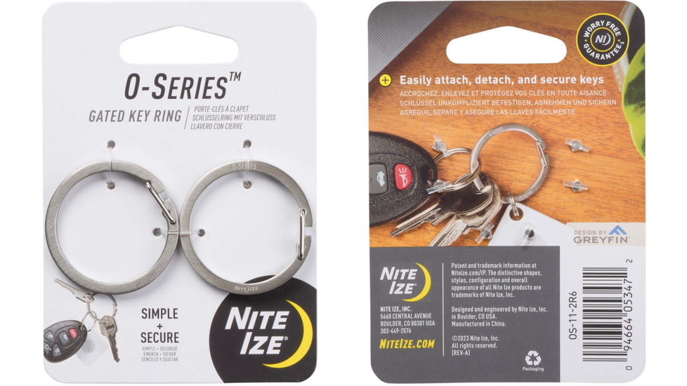 Nite Ize O-series Gated Key Ring - 2 Pack - OS-11-2R6