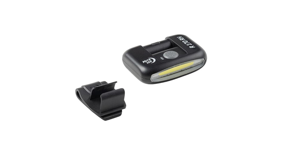 Nite Ize Radiant 170 Rechargeable Clip Light, Black, Micro, R170RC-01-R7