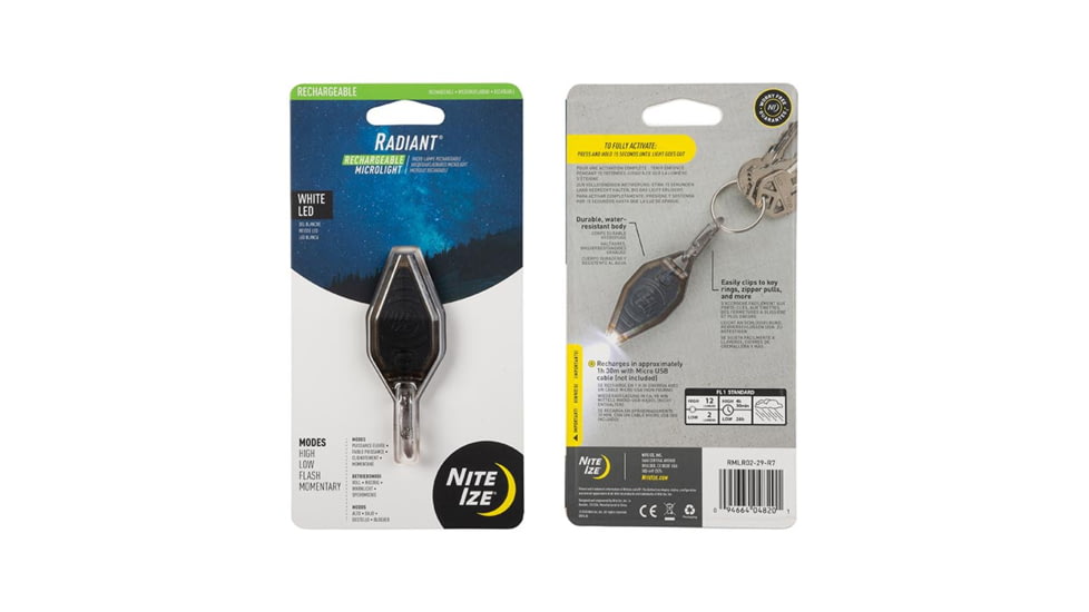 Nite Ize Radiant Rechargeable Microlight, Coyote/White LED, RMLR02-29-R7