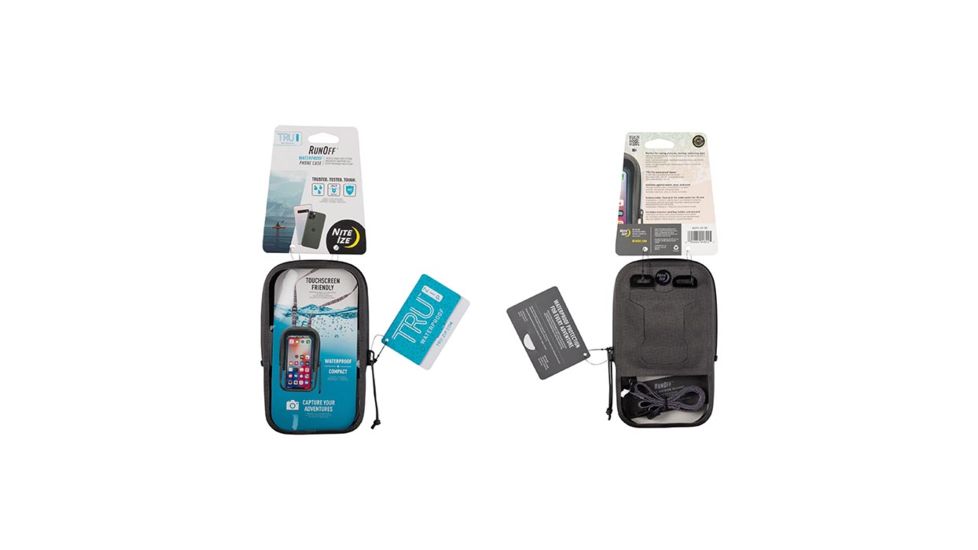 Nite Ize RunOff Waterproof Phone Case, Charcoal, One Size, ROPC-09-R3