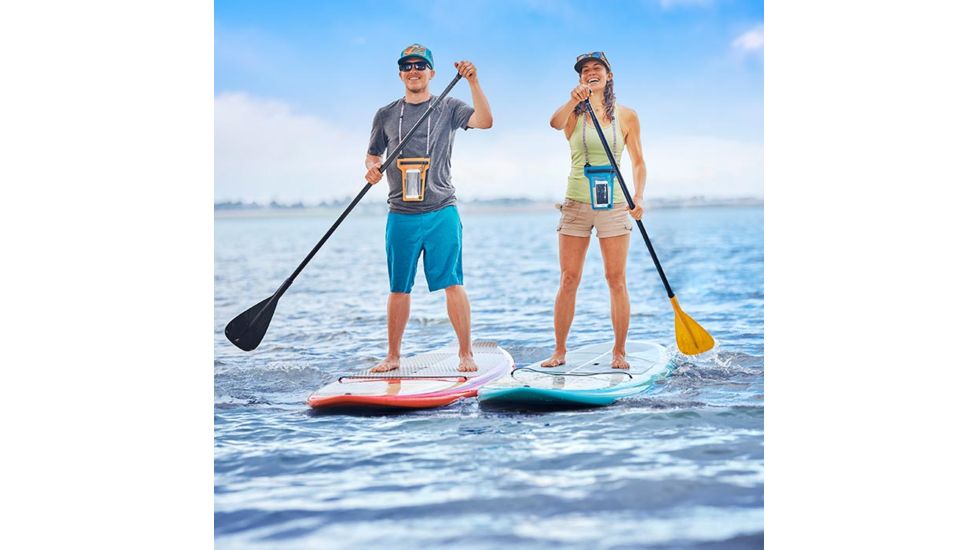 Nite Ize RunOff Waterproof Phone Pouch, Orange, One Size, ROPPL-19-R3