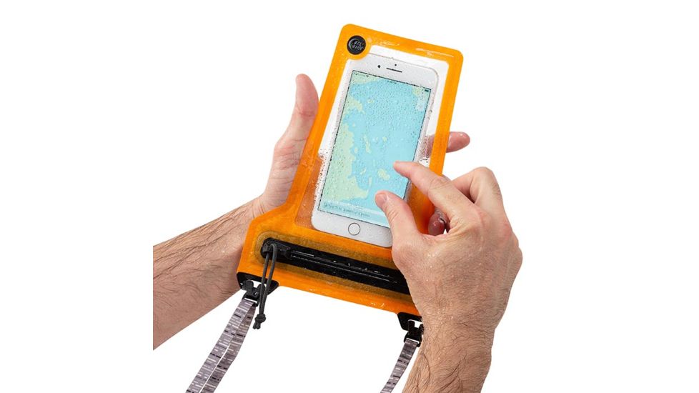 Nite Ize RunOff Waterproof Phone Pouch, Orange, One Size, ROPPL-19-R3