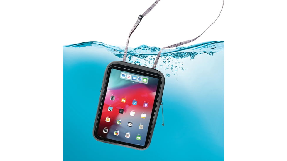 Nite Ize RunOff Waterproof Tablet Case, Charcoal, Fits tablets up to 7.63in wide and 10.23in tall, ROTC-09-R3