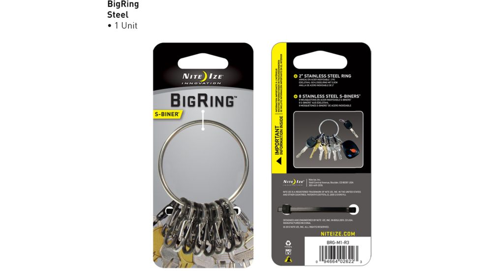 Nite Ize S-Biner BigRing Steel BRG-M1-R3