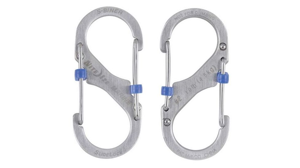 Nite Ize S-Biner Marine SlideLock No2, Stainless, SBML2-11-R6
