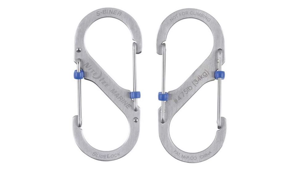 Nite Ize S-Biner Marine SlideLock No4, Stainless, SBML4-11-R6