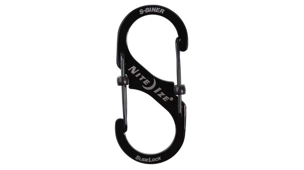 Nite Ize S-Biner SlideLock Steel - #3, Black LSB3-01-R6