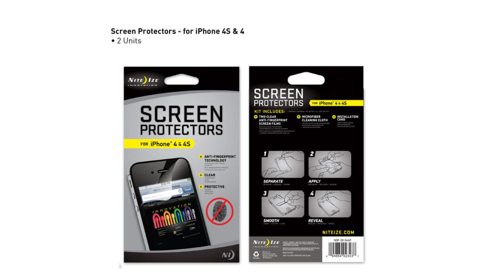 Nite Ize Screen Protectors for iPhone 4/4S NSP-08-04AF