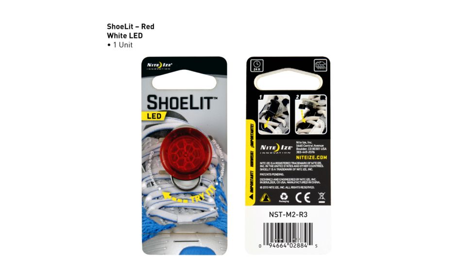 Nite Ize ShoeLit LED, Red NST-M2-R3