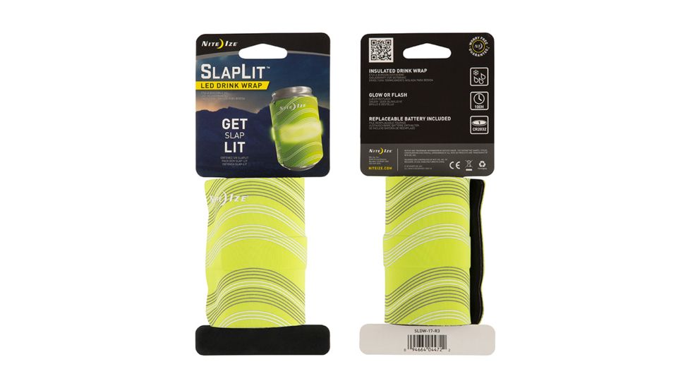 Nite Ize SlapLit LED Drink Wrap, Green SLDW-17-R3