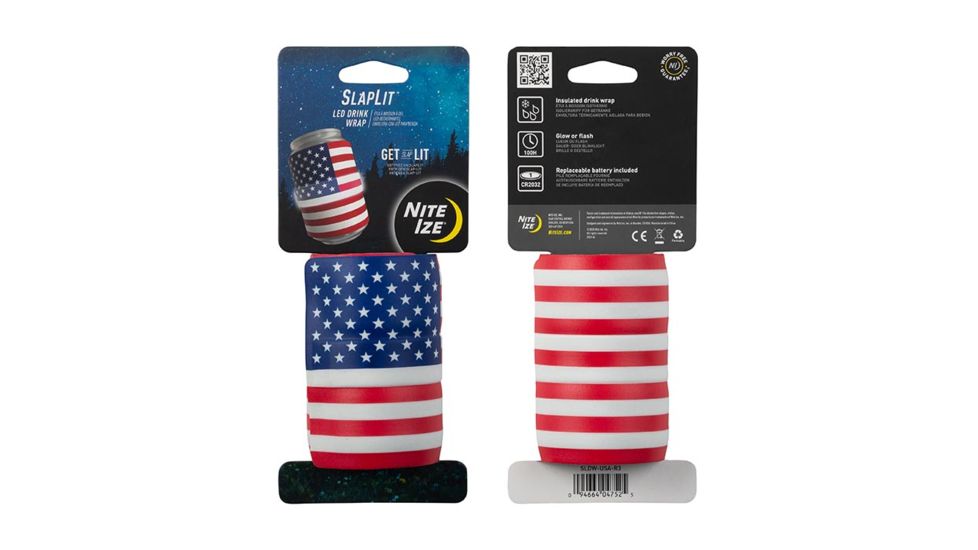 Nite Ize SlapLit LED Drink Wrap, USA, SLDW-USA-R3
